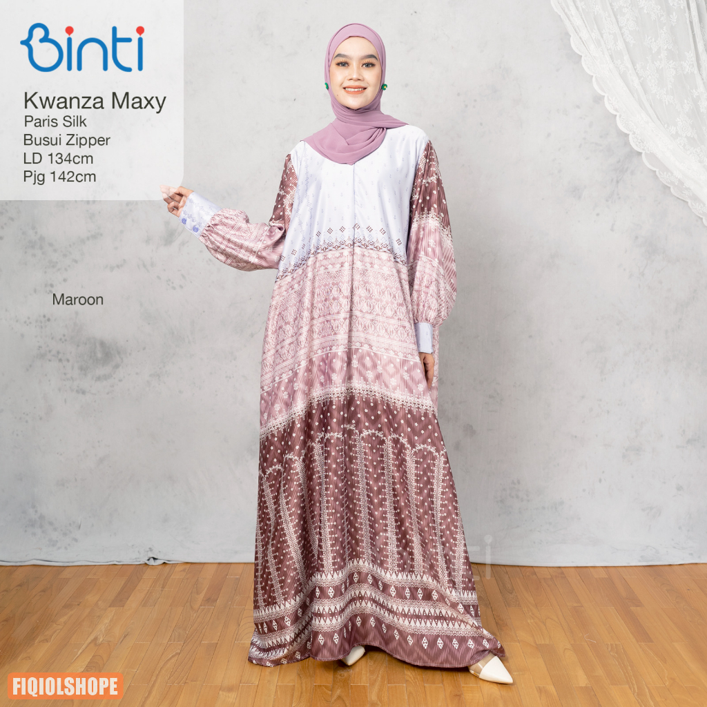 Dress Gamis Jumbo Kwanza Maxy LD 134 Ori By Binti