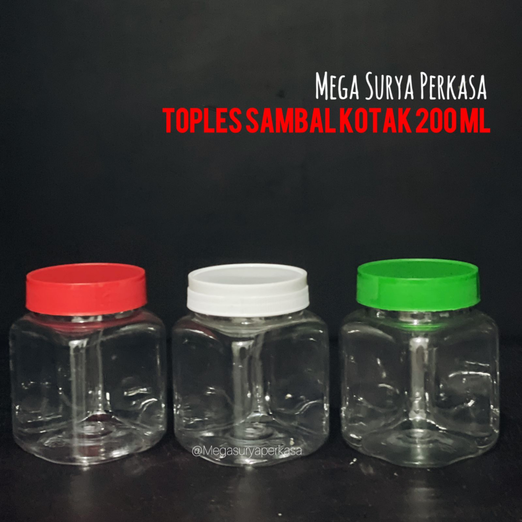 Toples Plastik 200 ml Toples Sambal 200 ml Toples 200 ml Kotak