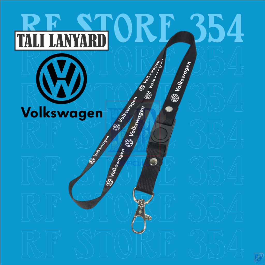 

TALI LANYARD VOLKSWAGEN | TALI GANTUNGAN HP VW NAME TAGE ID CARD / TALI LEHER | GANTUNGAN KUNCI