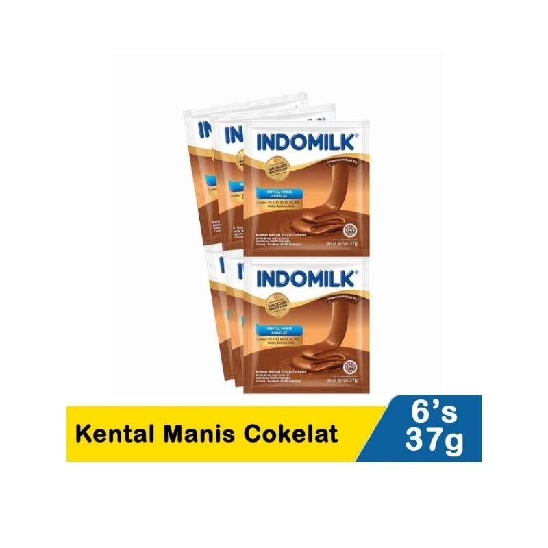 

susu kental manis indomilk 6x37g sachet