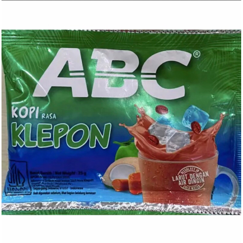 

Abc kopi rasa klepon 1rcg isi 10pcs
