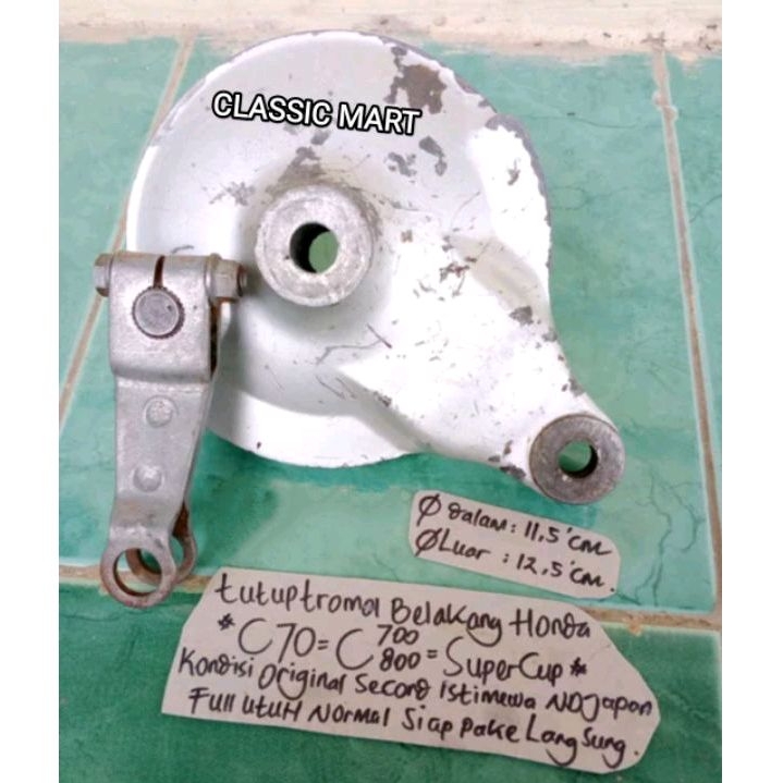 TUTUP TROMOL BELAKANG HONDA C50-C70-C90-C700-C800-SUPERCUP ORIGINAL