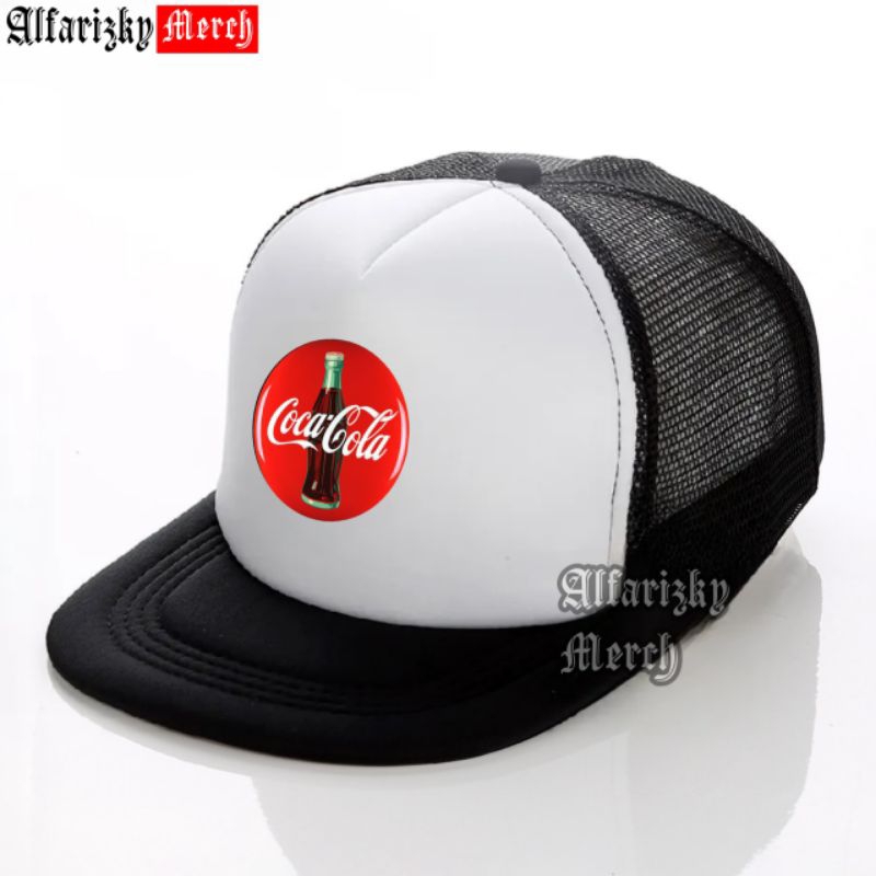 Topi Snapback Jaring Coca Cola / Topi Snapback Trucker / Topi Jaring / Topi Pria Wanita Premium Qual