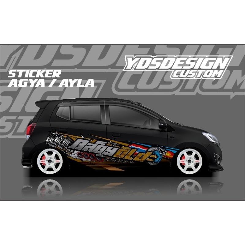 STICKER THAILOK MOBIL AGYA , AYLA, YARIS,DLL / STIKER MOBIL CUSTOM