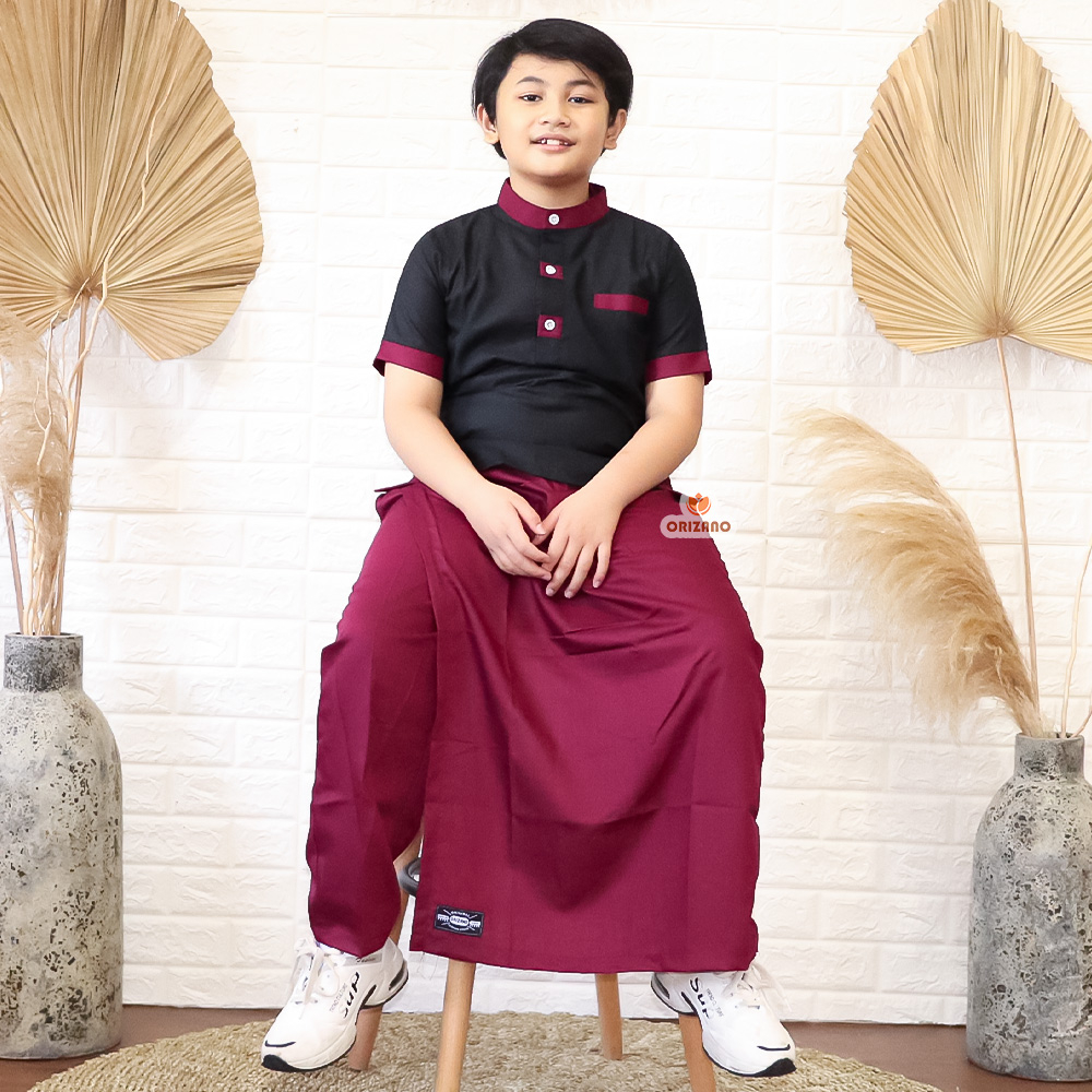 Setelan Baju Koko Anak Laki-Laki dan Sarung Celana  - KOKO AVATAR ORIZANO