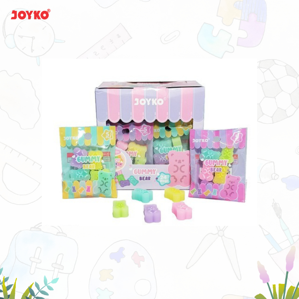 

PENGHAPUS/SETIP/PENGHAPUS BERUANG/ERASER ERT-136 (GUMMY BEAR) JOYKO