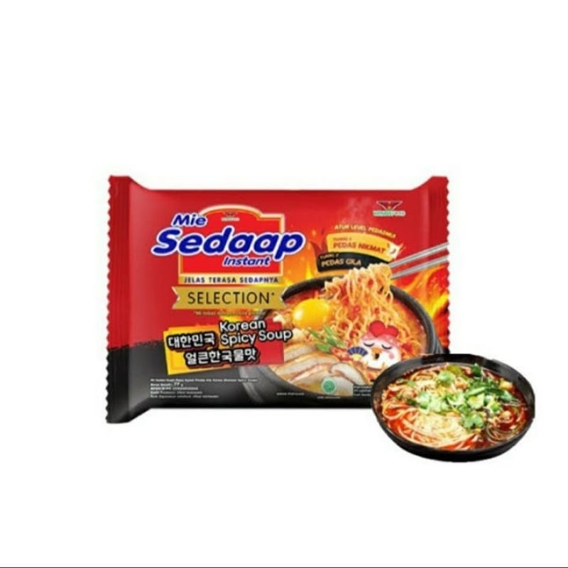 

Mie Sedap Korean Spicy Soup Isi 5 Pcs