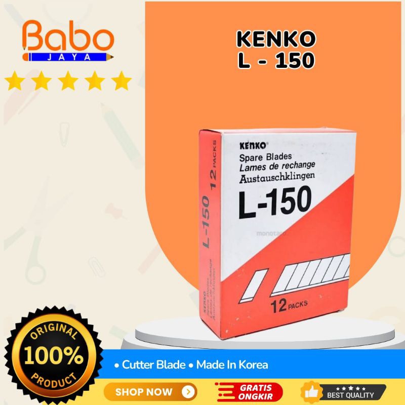 

BABO JAYA Isi Cutter L-150 Besar . Terbuat Dari Bahan Berkualitan Dan Tidak Mudah Berkarat