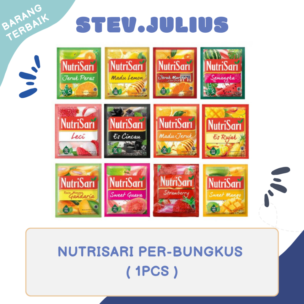 

NUTRISARI MINUMAN SERBUK ANEKA RASA 14GR/PER BUNGKUS