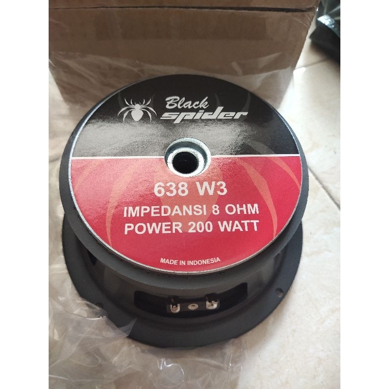 SPEAKER BLACK SPIDER 6,5 INCH 638 W3