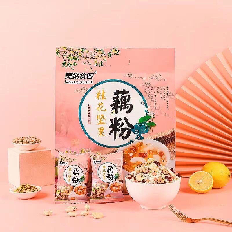 Bubuk Akar Teratai / Oufen Lotus Root Powder Ou Fen / Akar Teratai Leng Ngau Hun Makanan Diet Sehat 