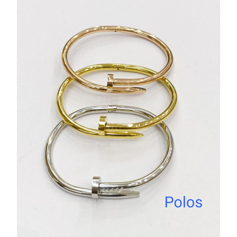 NINFIVE Gelang Titanium Paku Nail Polos