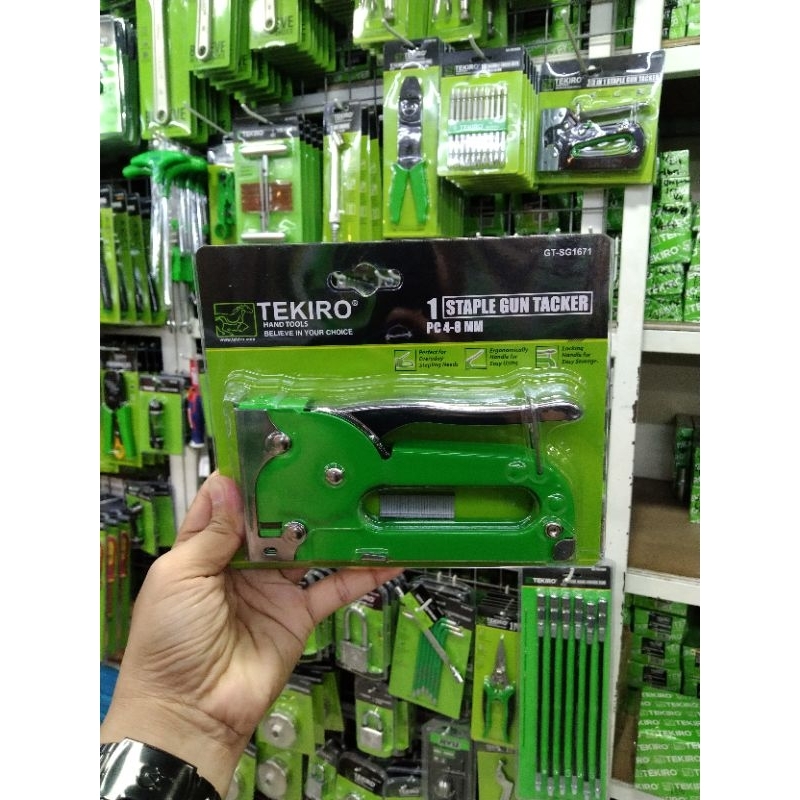 

tekiro staples gun tembak / Staples tembak standar ukuran 4-8mm