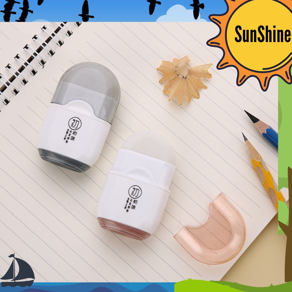 

✨ Sunshine Fancy ✨ Multifungsi Rautan Pensil Dan Penghapus Lucu PE0008