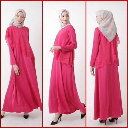 ZOYA BAJU BUSANA GAMIS MUSLMAH LUVENA DRESS POLOS