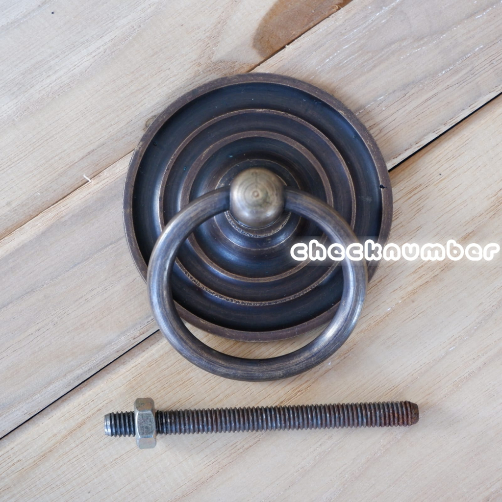 Handle Pintu Lemari Kuningan Antik