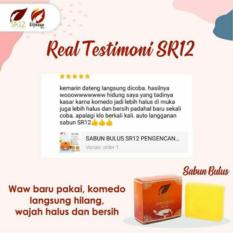 sabun bulus SR12 sabun wajah herbal mencerahkan sabun panu kadas kurap gatal menyamarkan stretch mar