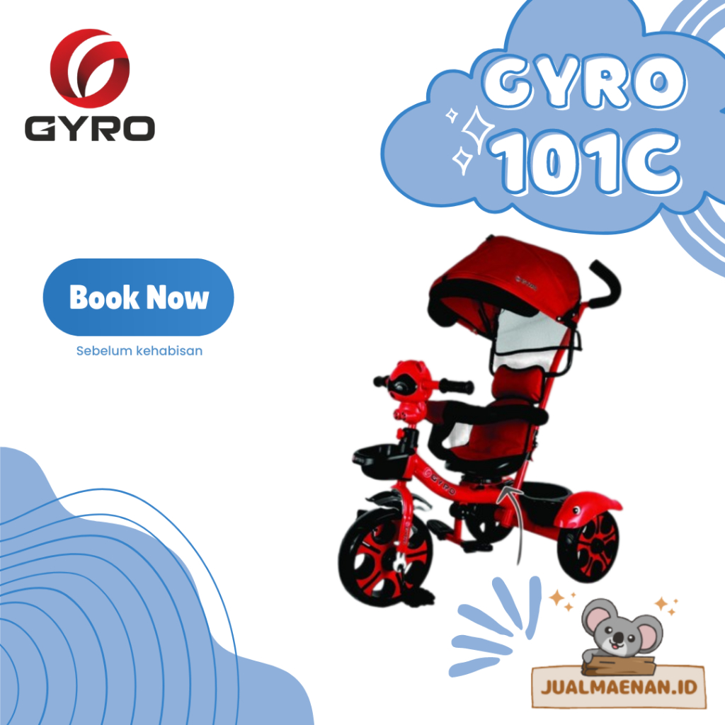 Sepeda Stroler Anak Roda Tiga GYRO 101C