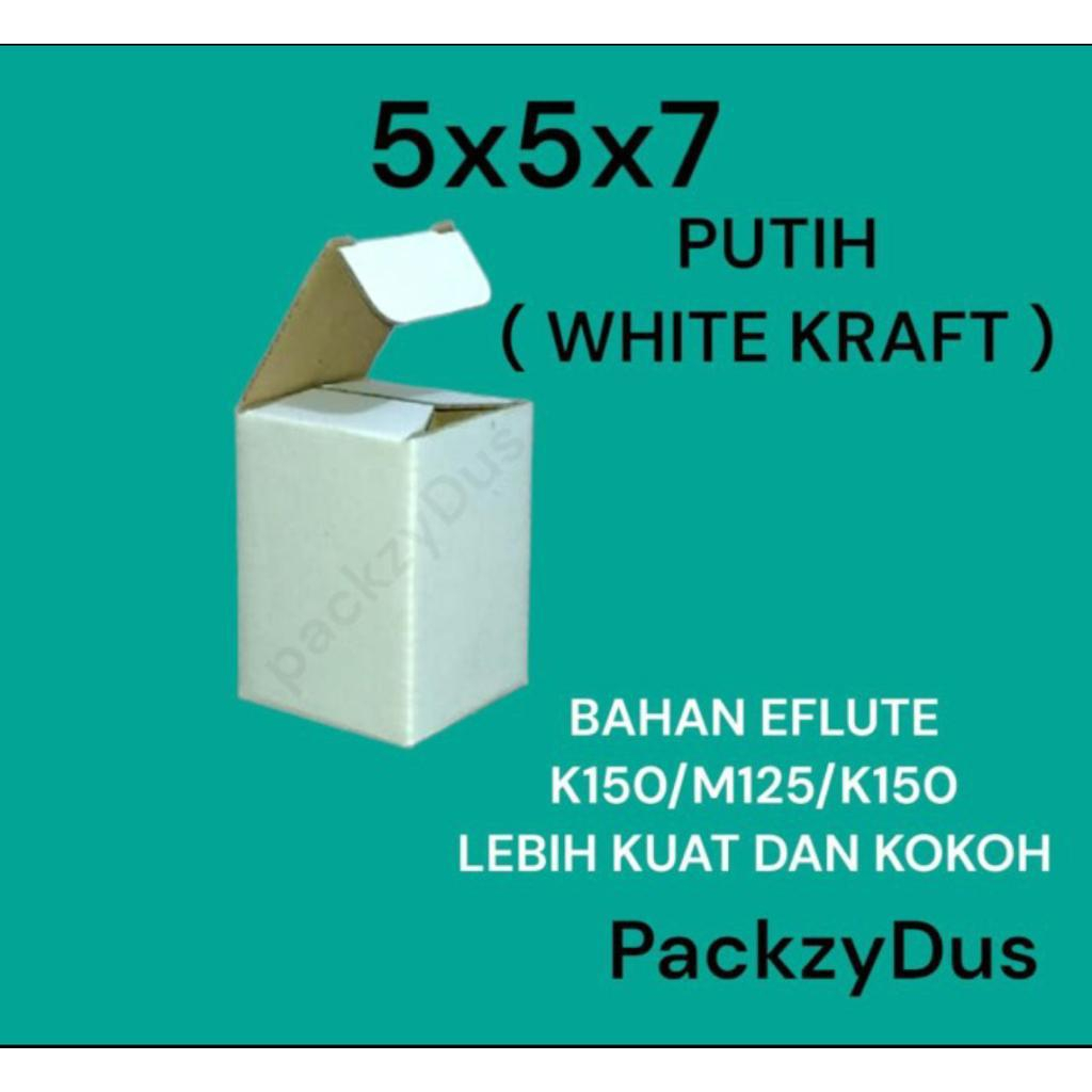 

Kardus Packing Box Diecut / Pizza uk 5x5x7 PUTIH PUTIH