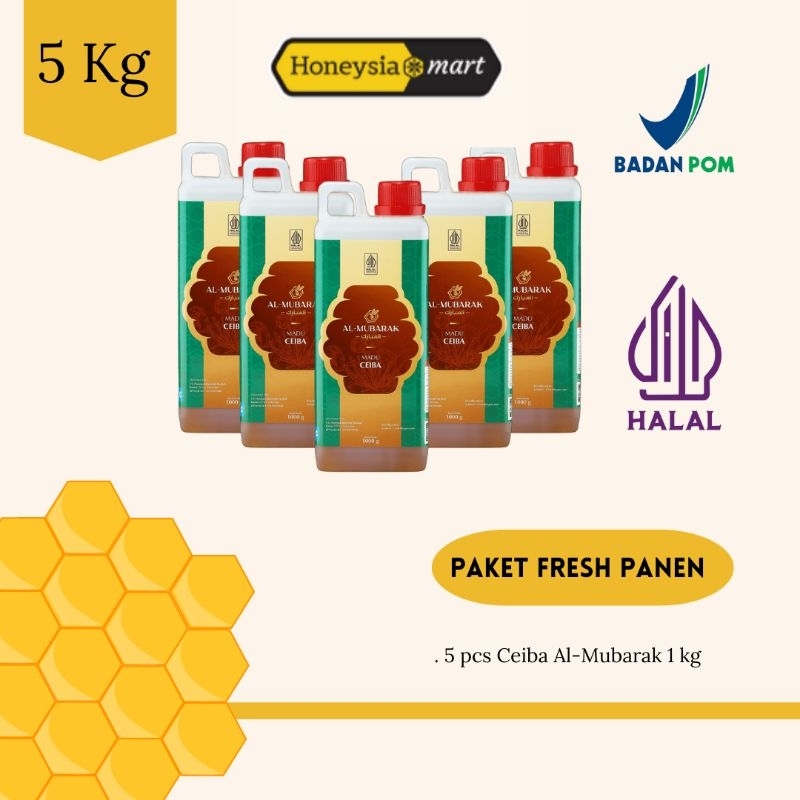 

PAKET FRESH Madu Al Mubarak Ceiba / Randu 1kg 5 Pcs