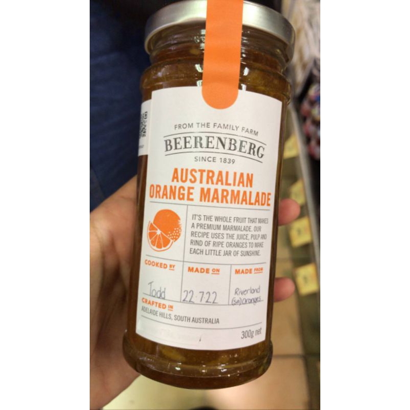 

Beerenberg Australian Orange Marmalade Jam 300g