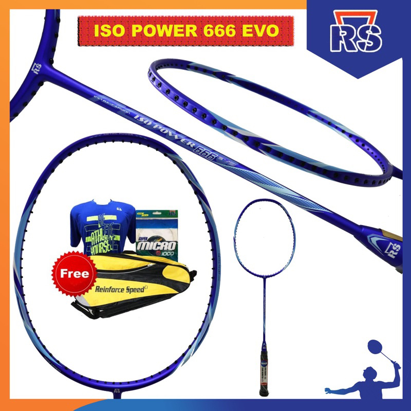 Raket Badminton Rs- Iso Power666 Evo