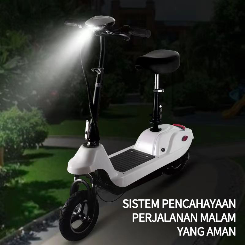 Scooter Sepeda 10 Inchi Tahan Baterai 35km / Sepeda Listrik Mini / Foldable Skuter Dewasa listrik / Skuter listrik anak