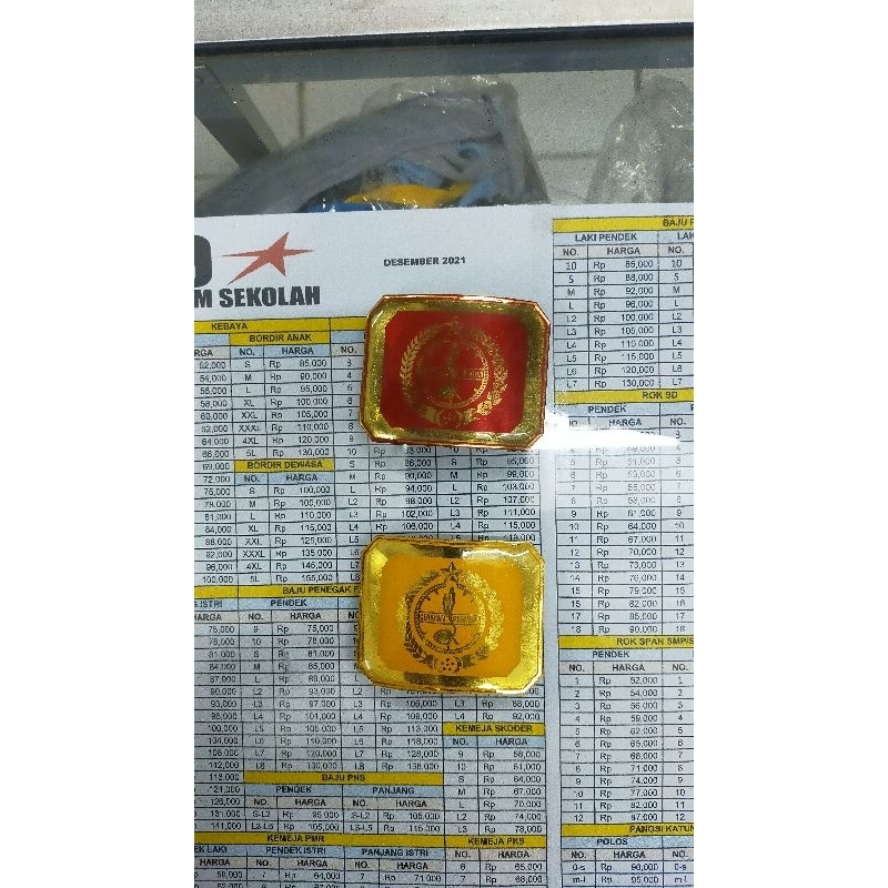 Emblim Baret Pramuka Penggalang Penegak Jumbo 6X4cm Pin Baret Pramuka Penggalang Penegak