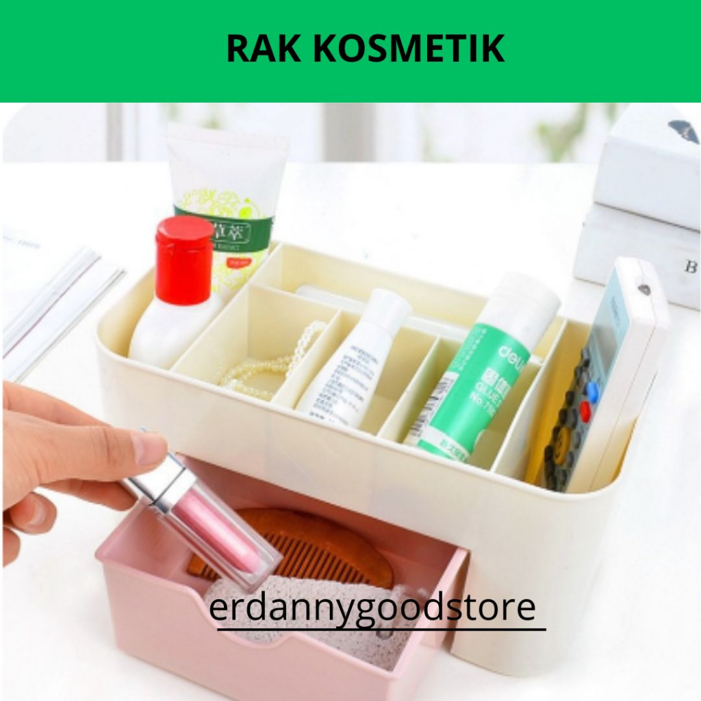 erdannygoodstore❤Rak Tempat Kosmetik Plastik Mini / Rak Makeup Mini / Tempat Makeup / kotak kosmetik