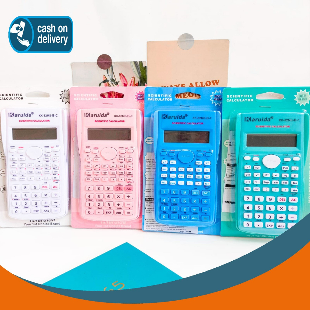

SCIENTIFIC KALKULATOR KARUIDA WARNA PASTEL KK-82MS-B-C Calculator / Scientific / 240 Functions