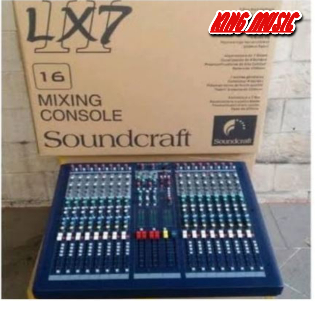MIXER SOUNDCRAFT LX7II / LX7 II 16 CHANNEL GRADE A KUALITAS MANTAP