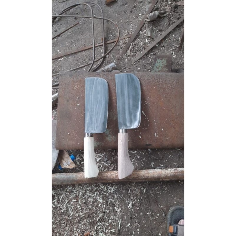calok bando potong daging tulang kelapa / pisau dapur / asli baja pir