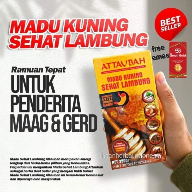 

[100%ORIGINAL]MADU KUNING SEHAT LAMBUNG ATTAUBAH ATASI PERMASALAHAN LAMBUNG SEPERTI MAGH GERD