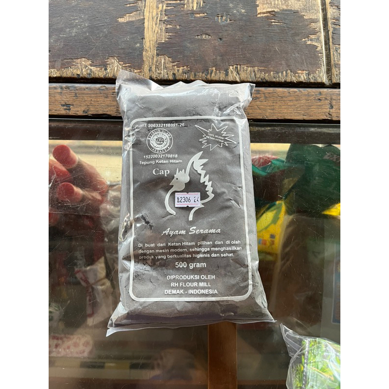 

tepung ketan hitam cap ayam serama