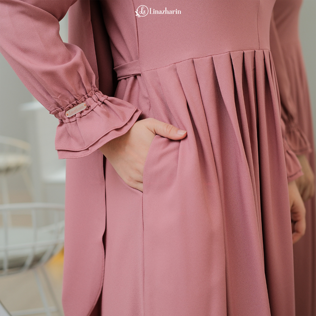 Jameela Series Gamis Set Khimar ( Gamis &amp; Khimar ) By Linazharin