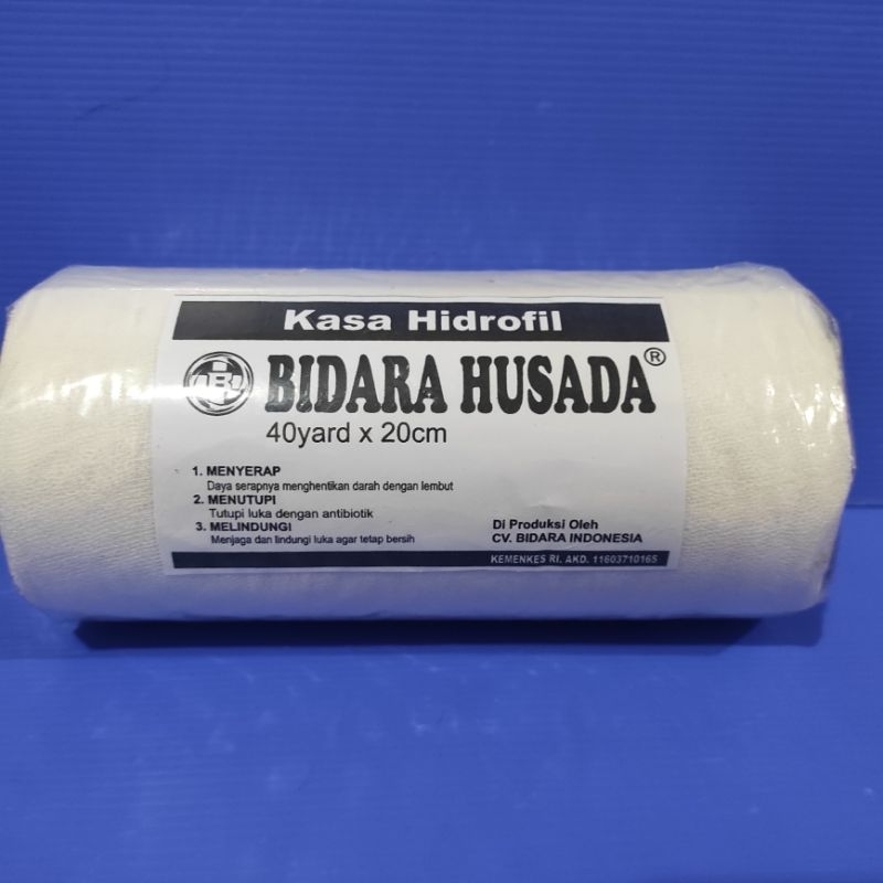 Kasa hidrofil bidara husada/ perban 20cmx 40 yard/ kasa hidrofil 40yardx20cm