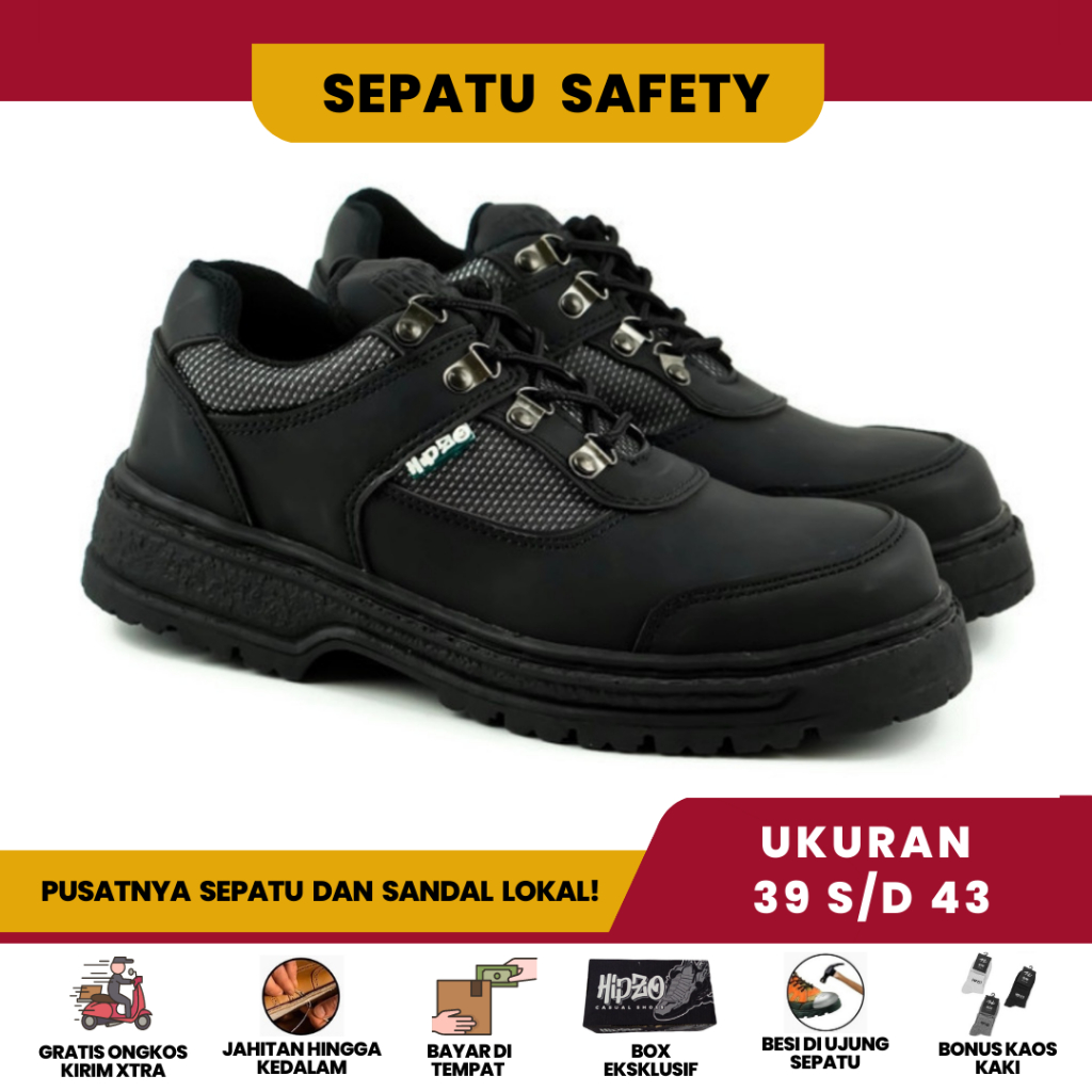 Palapa Sepatu Spatu Septu Safety Hipzo M54 M 54 Shoes Sefty Safty Sefti Pria Wanita Cewek Sport Spor