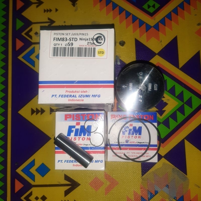 PISTON SEHER KIT FIM83 STD NINJA RR R SS DIAMETER OS 59.00MM PEN 15