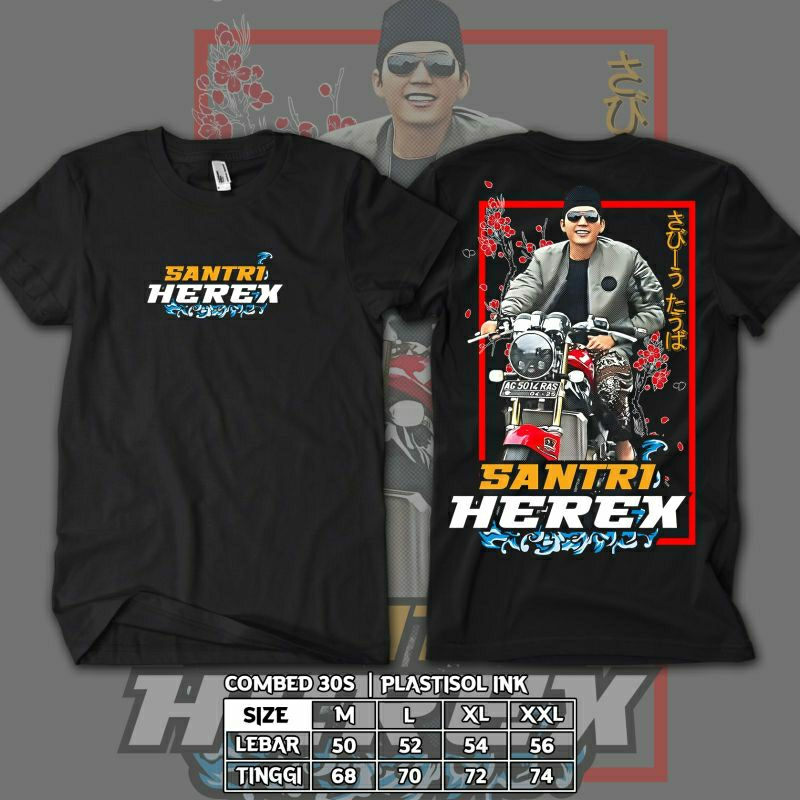 KAOS DISTRO NEW SANTRI HEREX FULL SABLON