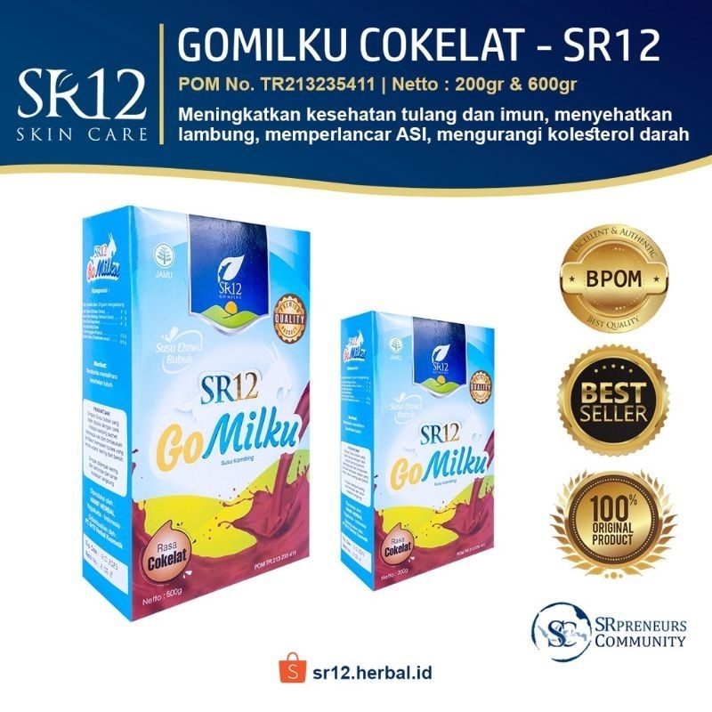 

SR12 Gomilku susu etawa Rasa coklat 200gr