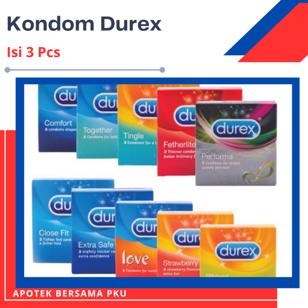 Kondom Durex Isi 3 Aman Kondom Pria Dewasa