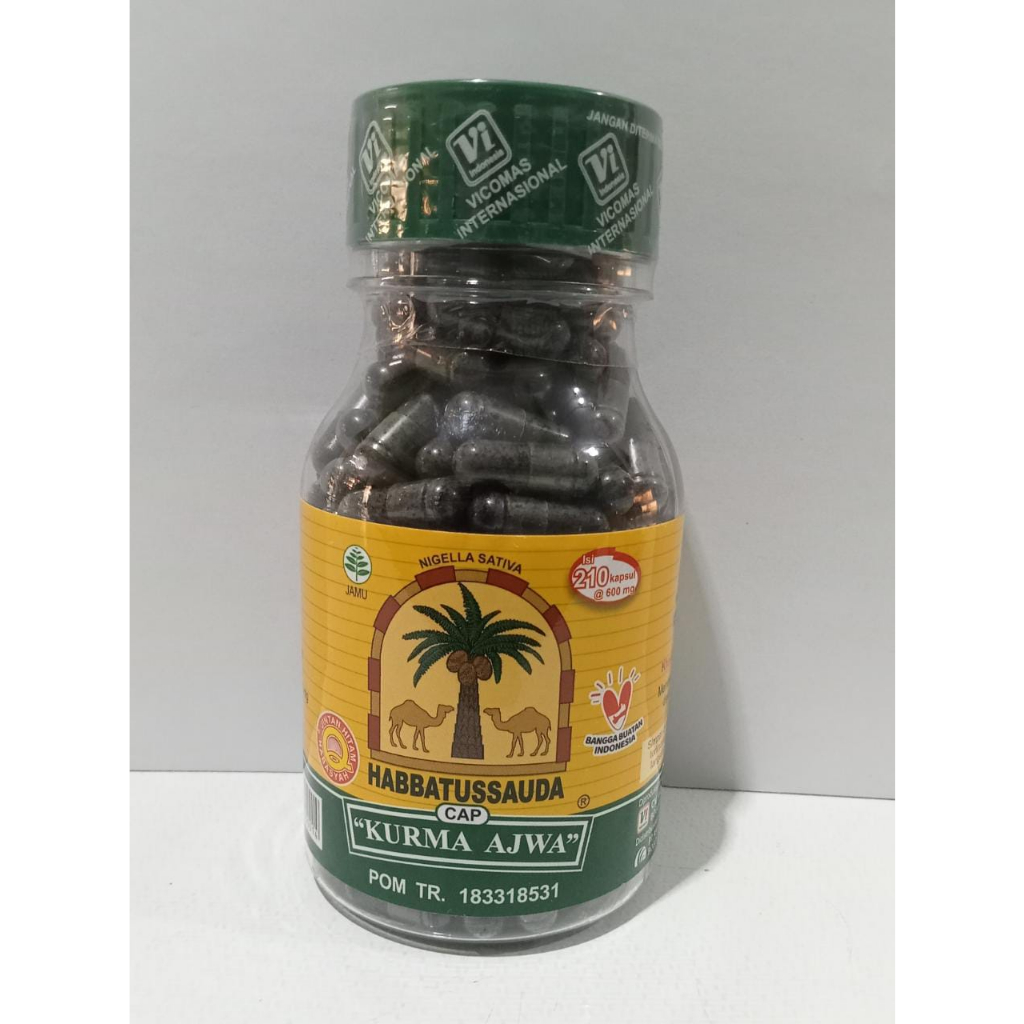 

HABBATISSAUDA CAP KURMA AJWA ISI 210 KAPSUL