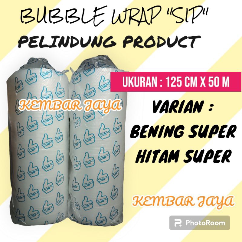 

plastik bubble wrap sip 3.3 kg uk 125cm x 50m super