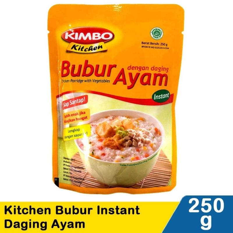 

Kimbo Kitchen Bubur Instant Ayam 250G