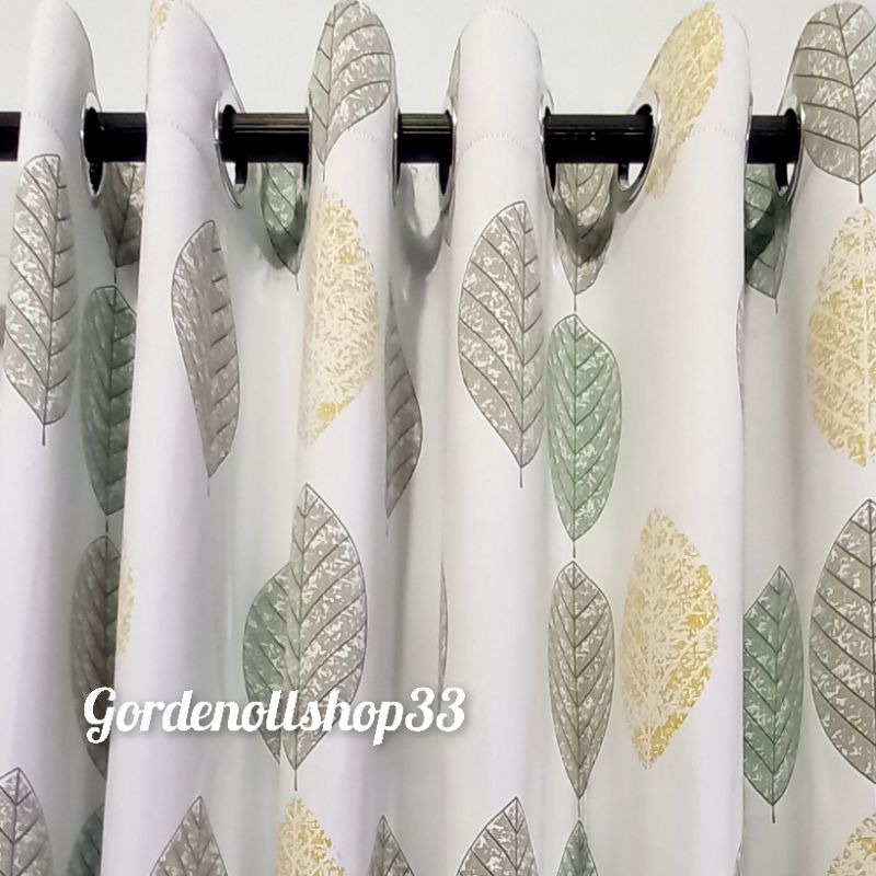 GORDEN BLACKOUT MOTIF DAUN KERING | GORDEN PINTU |GORDEN  JENDELA