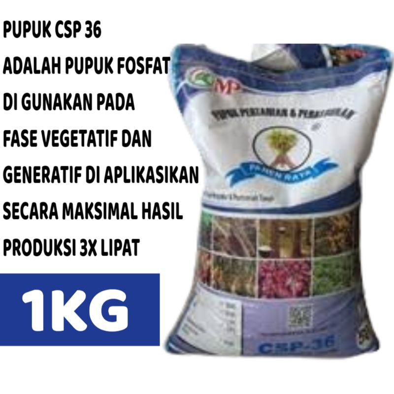PUPUK CSP 36 REPACK 1KG 5KG PUPUK FOSFAT PUPUK PERTUMBUHAN  TUNAS DAUN DAN BATANG PUPUK PENYUBUR TAN