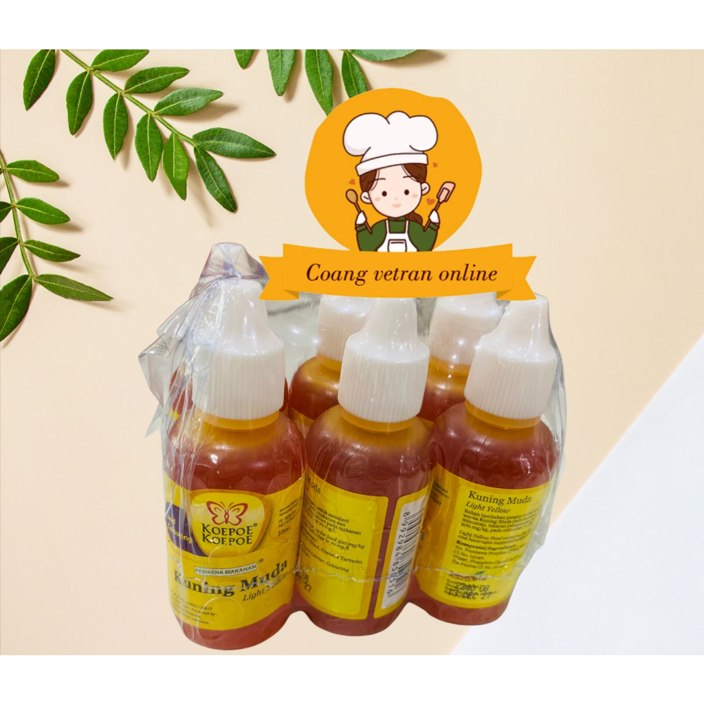 

koepoe-koepoe pewarna kuning muda 30 ml