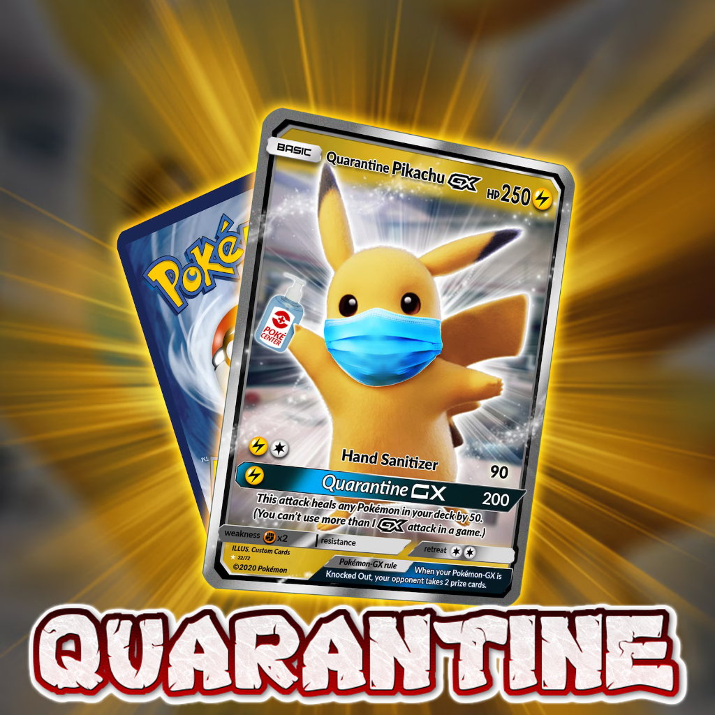 KARTU POKEMON TCG HOLOGRAM ENGLISH VERSION (GX) - QUARANTINE PIKACHU