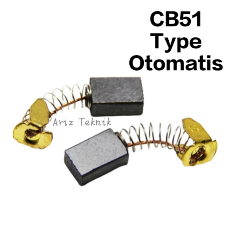Carbon Brush Arang Spul CB51A Type Auto Stop  Untuk Mesin Planer Serut Kayu N1900