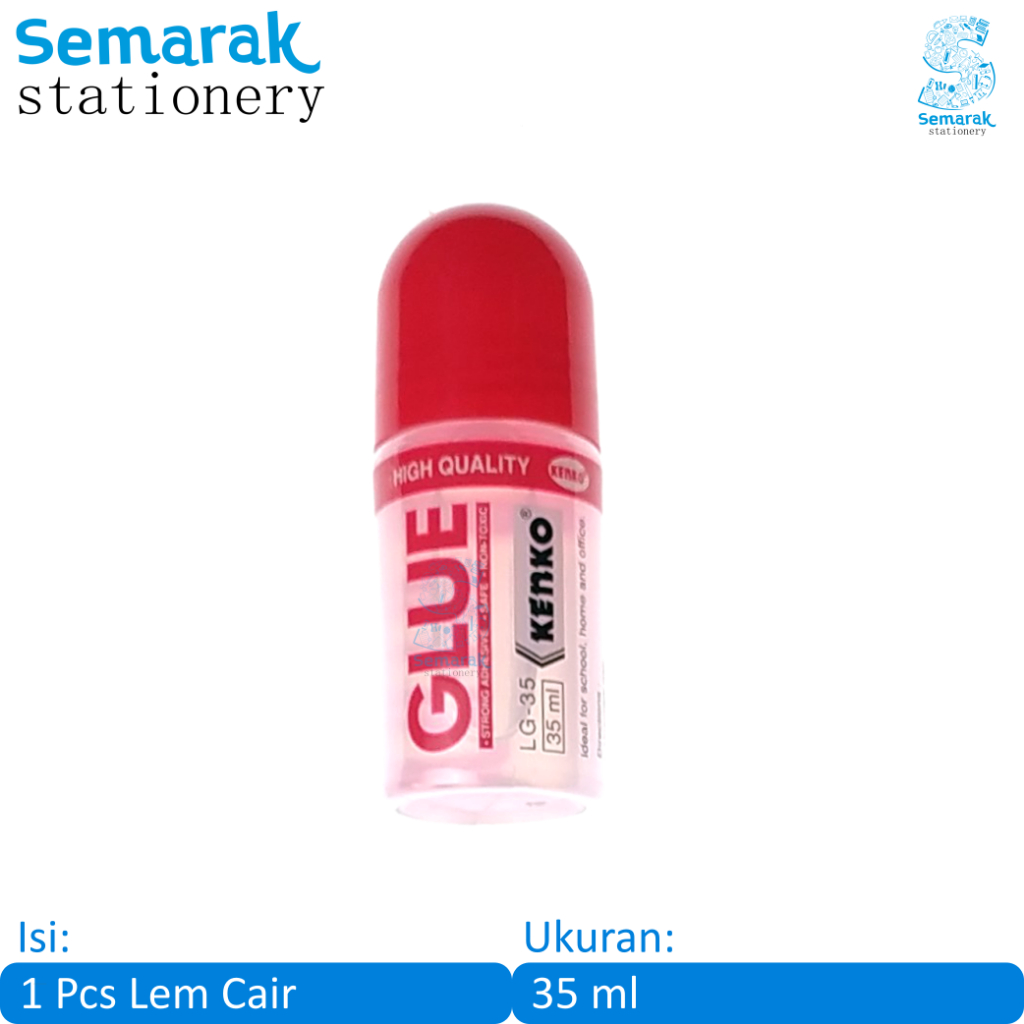 

Kenko Glue LG-35 Lem Cair Kertas Kecil 35 ml